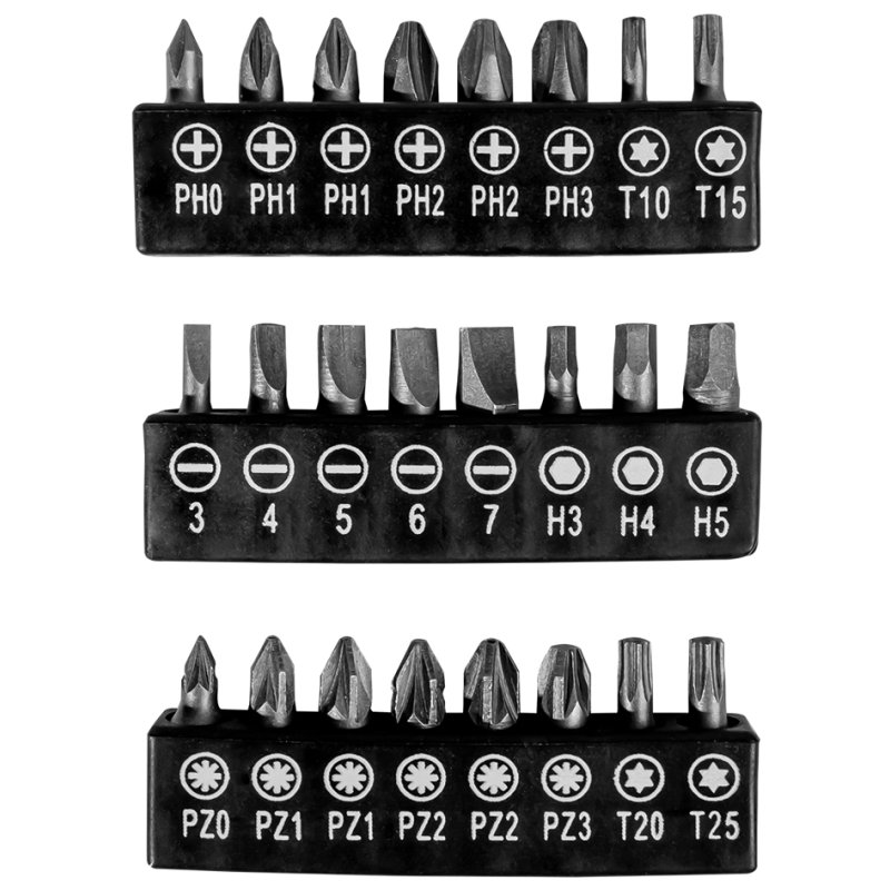 BRÜDER MANNESMANN cordless screwdriver, 3.6 volt, lithium-ion battery, including 26 bits